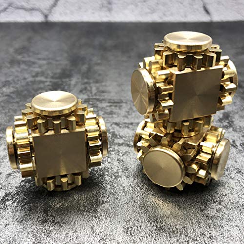 Amperer Pure Brass Fidget Block Fidget Cube Gears Linkage Cubes Ultra Durable Mechanics Romoveable Edc Toy Brass Amperer Pure Brass Fidget Block Fidget Cube Gears Linkage Cubes Ultra Durable Mechanics Romoveable Edc Toy Brass