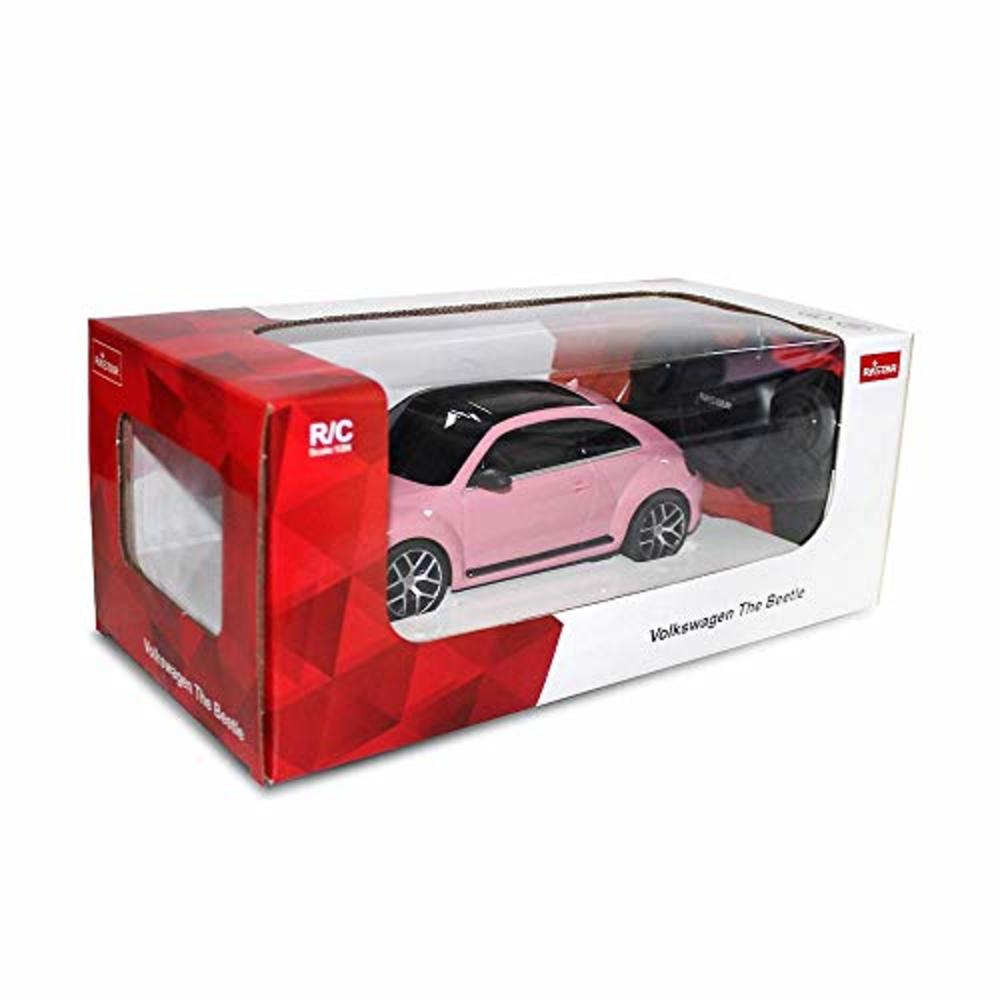 RASTAR Radio Remote Control 1/24 Scale Volkswagen Beetle Licensed RC Model Car (Pink)