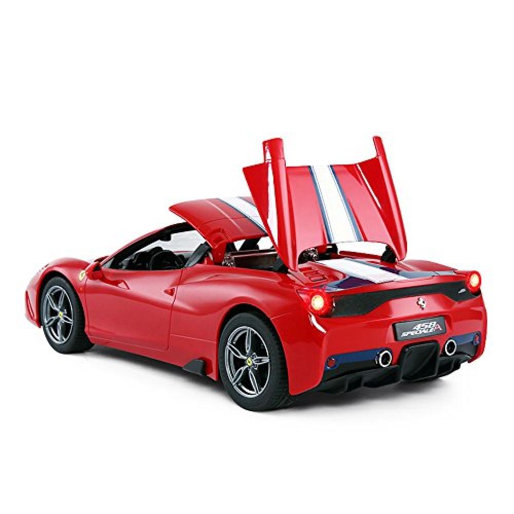 Rastar RC Car | Radio Remote Control Car 1/14 Scale Ferrari 458 Special A, Model Toy Car for Kids, Auto Open & Close, Red