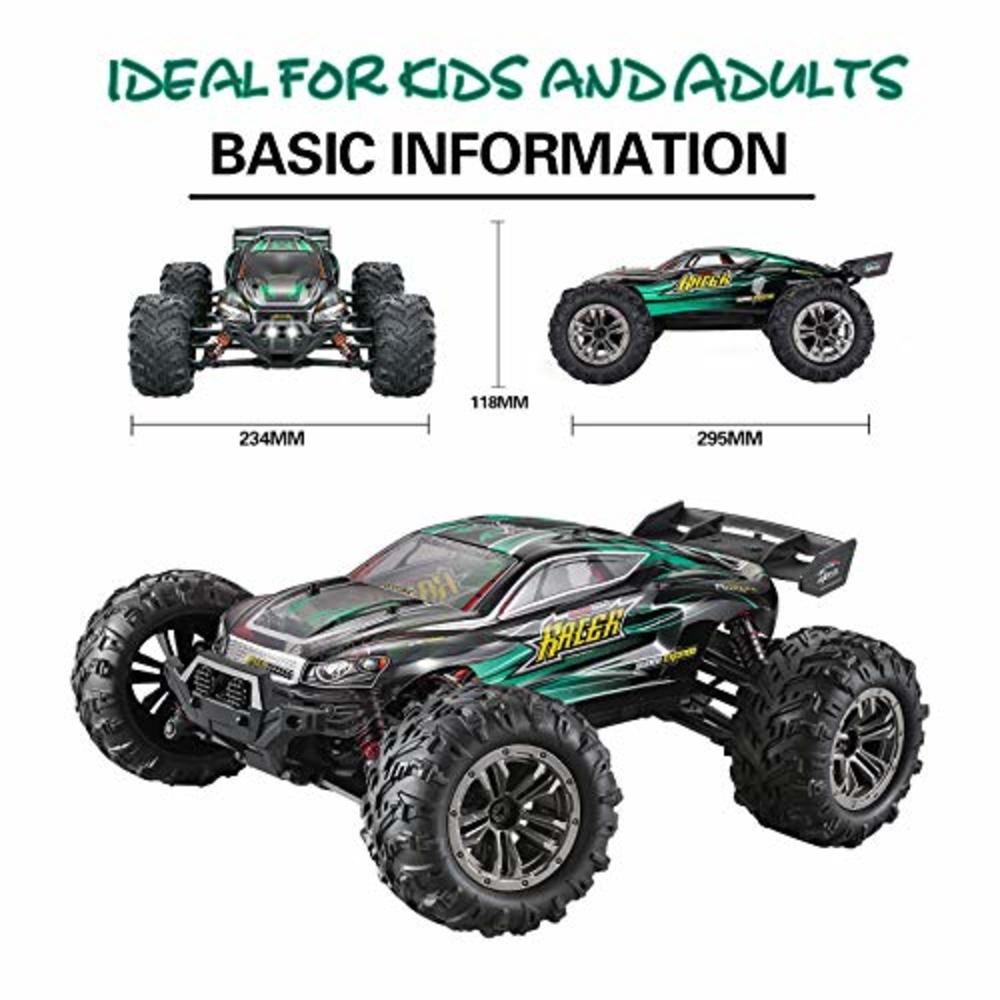 MIEBELY RC Cars 1: 16 Scale All Terrain 4x4 Remote Control Car for Adults & Kids, 40+ KM/H Waterproof Off-Road RC Trucks, High S