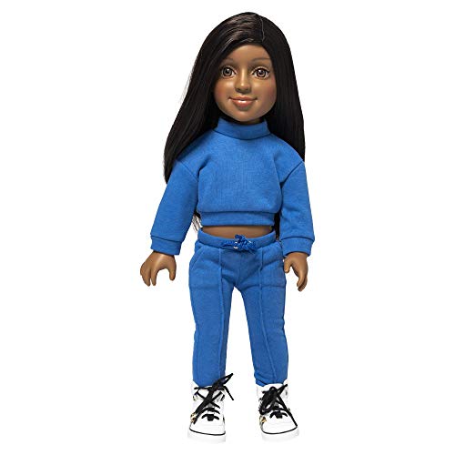 Im A Girly i\'m a girly i'm a girly fashion doll kayla w/ brunette interchangeable removable synthetic wig to style - fashionista model figure for ki