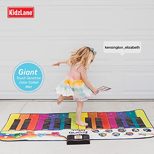 Imperialisme Diagnostiseren As Kidzlane Floor Piano Mat for Kids and Toddlers | Giant 6 ft. Piano Mat, 24  Keys,