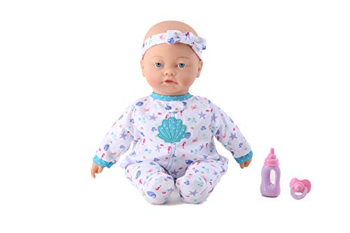 kookamunga kids 16 inch interactive baby expressions doll & accessories | touch activated realistic features and sounds | lif