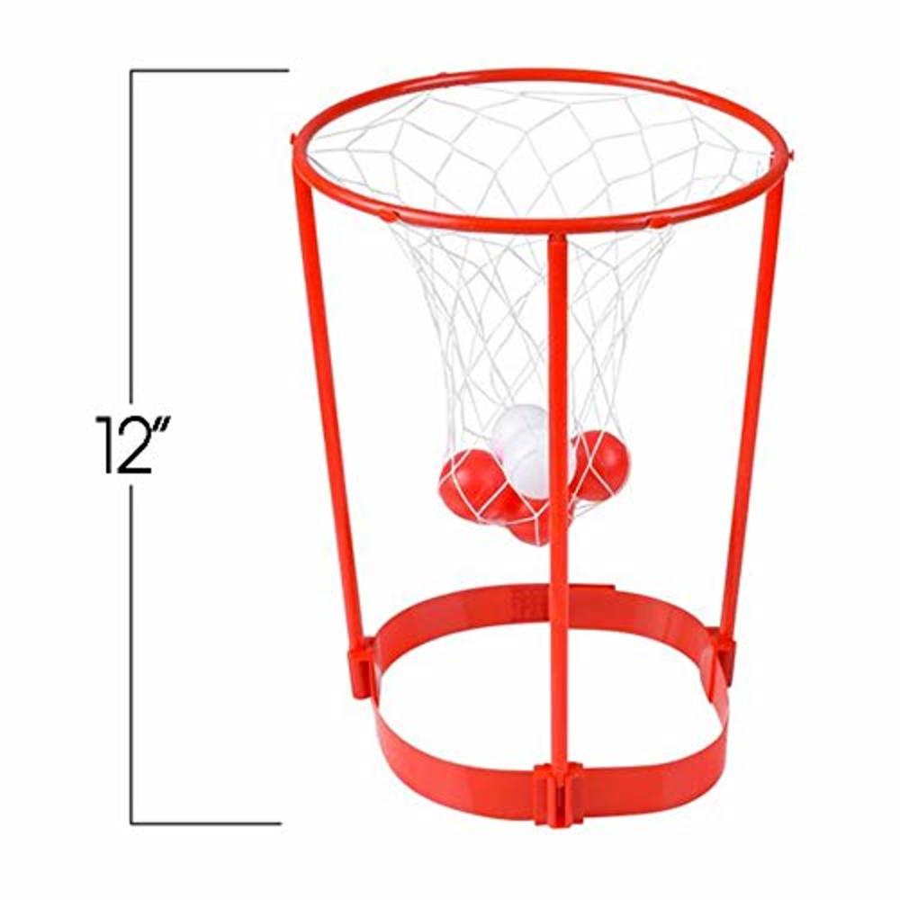 ArtCreativity Head Hoop Basketball Party Game for Kids and Adults - Adjustable Basket Net Headband with 20 Balls - Fun Gift Idea
