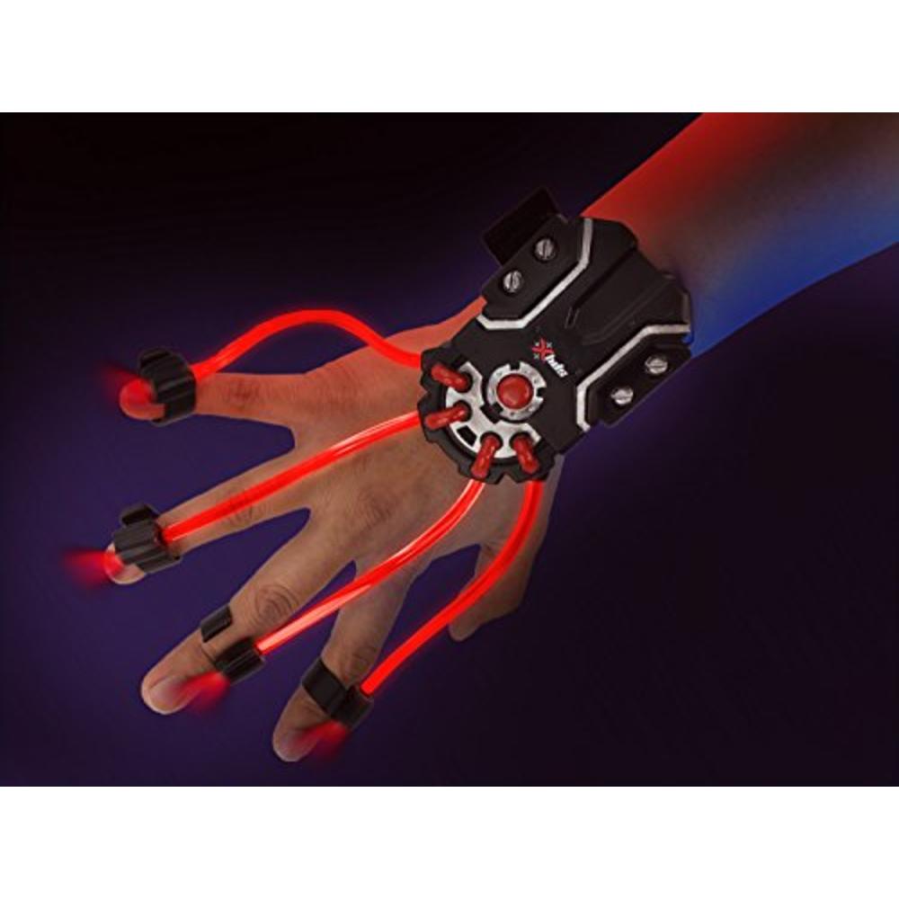 SpyX / Light Hand – LED Light Up Glove Toy for Spy Kids. Cool Flash Light Finger Device to Navigate in The Dark. Elastic LED Spy