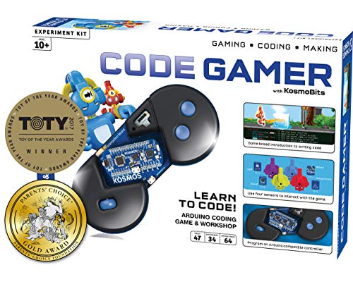 thames & kosmos code gamer: coding workshop & game | ios + android compatible | learn to code | four sensors | powerful ardui