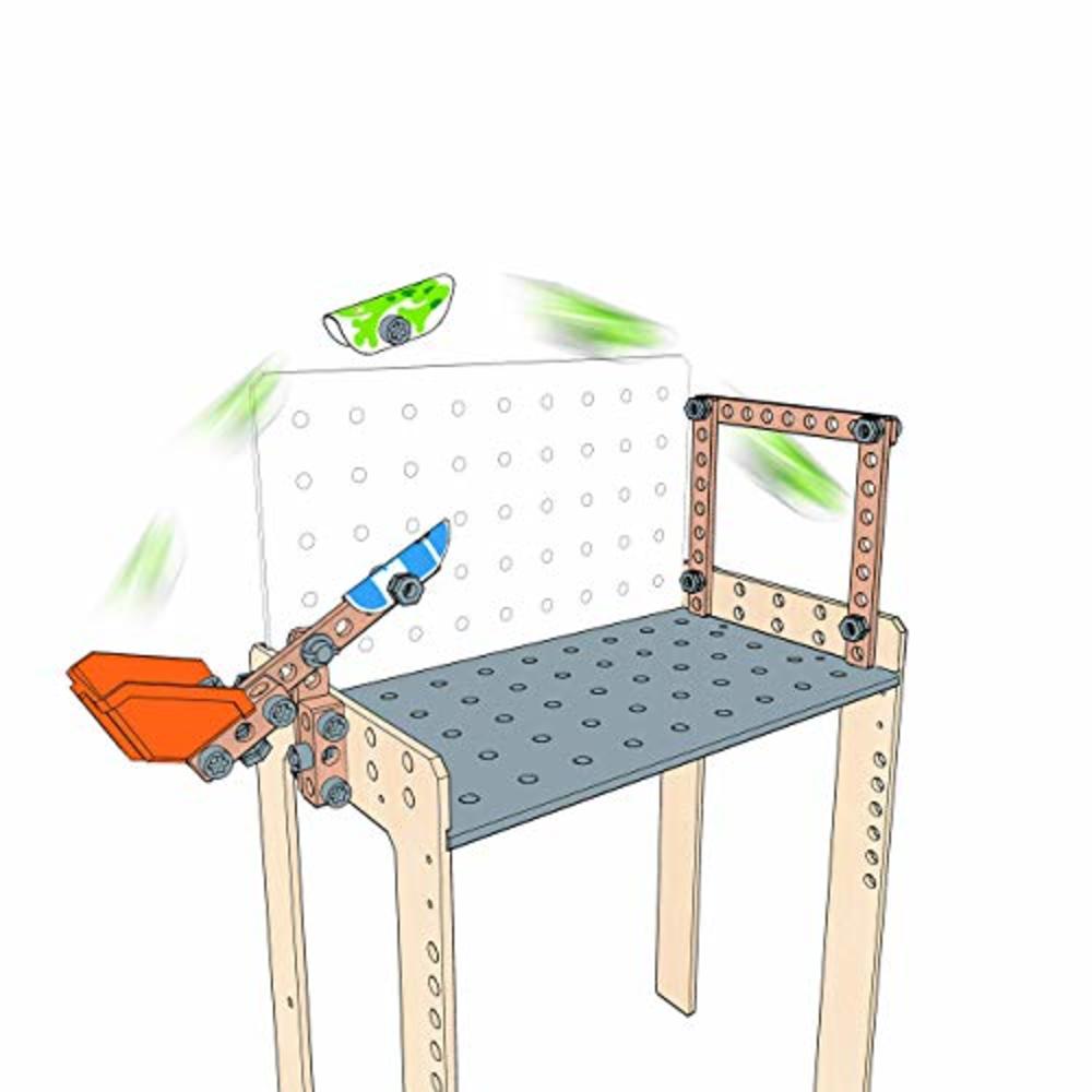Hape Deluxe Scientific Workbench | Wooden Inventor’s Experiment Building Set, 79 Piece Workshop for Kids L: 19.3, W: 11.8, H: 30