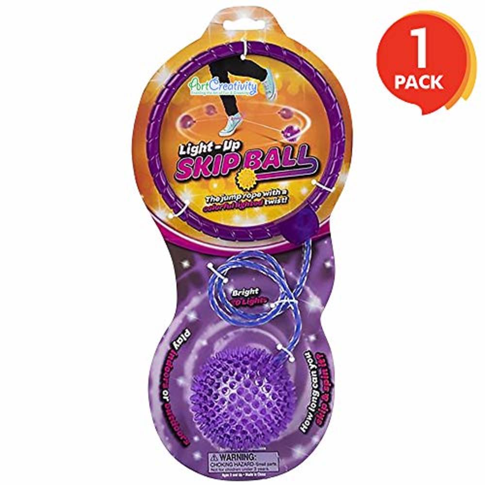 ArtCreativity Light Up Ankle Skip Ball with Bright LEDs - Skipper ...