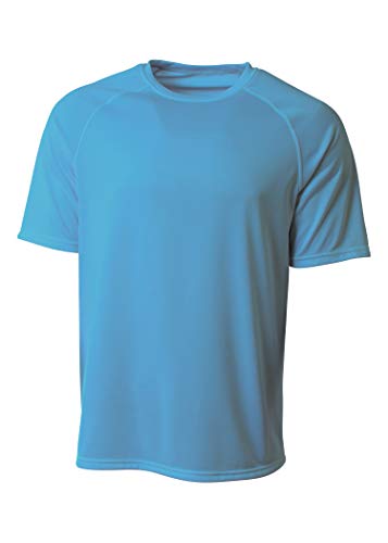 A4 SureColor Short Sleeve Cationic Tee, LT Blue, XX-Large