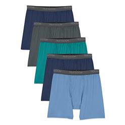 Fruit of the Loom Mens Micro-Stretch Boxer Briefs, assorted, Large