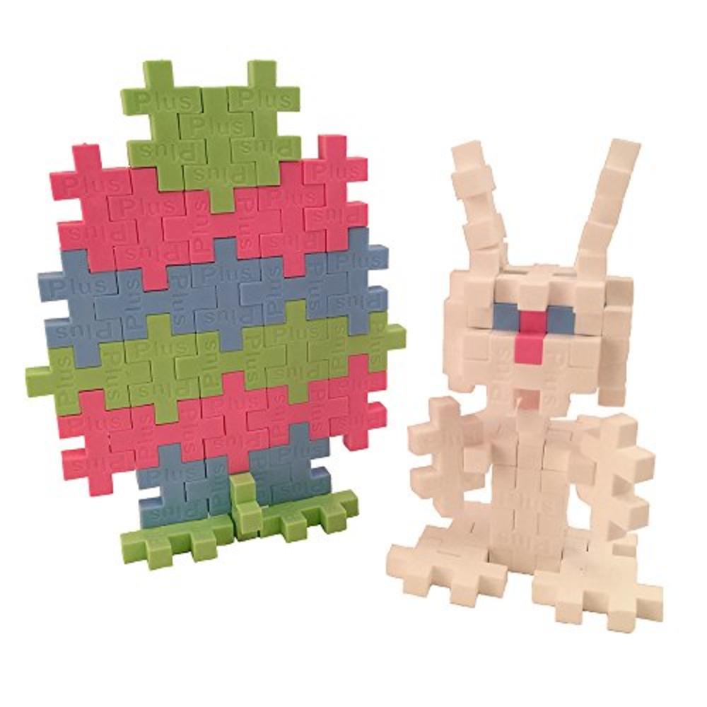 PLUS PLUS – Mini Maker Tube – Easter Bunny – 70 Piece, Construction Building STEM | STEAM Toy, Interlocking Mini Puzzle Blocks f