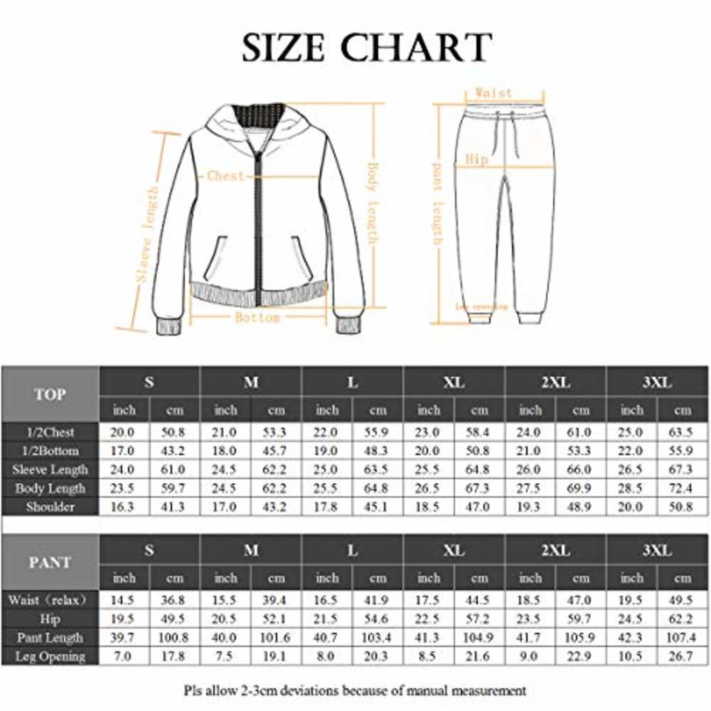 Facitisu Sweatsuits for Women Tracksuit 2 Piece Outfits Velour & Fleece  Active Wear Zip-Up Hoodie