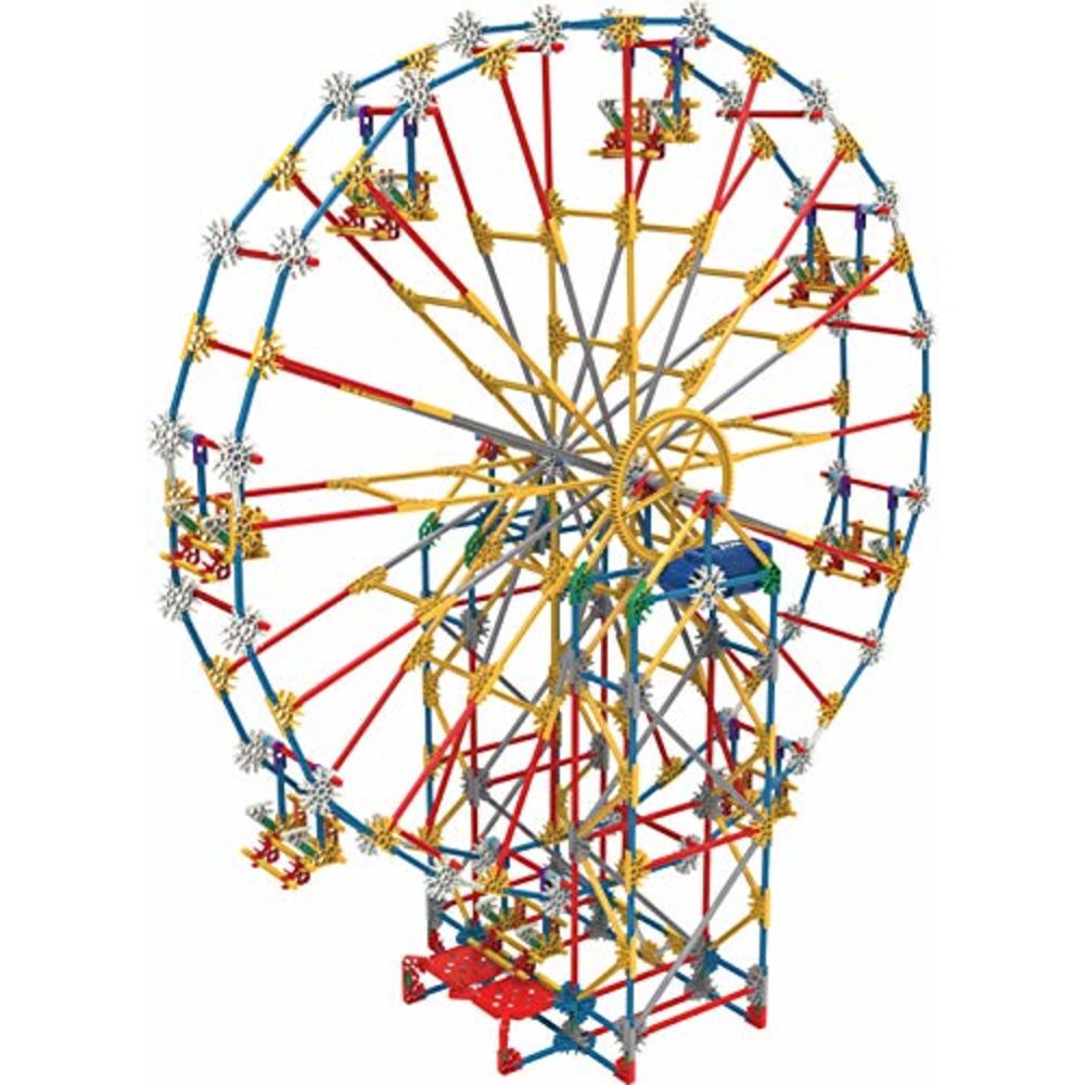 K'nex KNEX Thrill Rides - 3-in-1 Classic Amusement Park Building Set, Multicolor