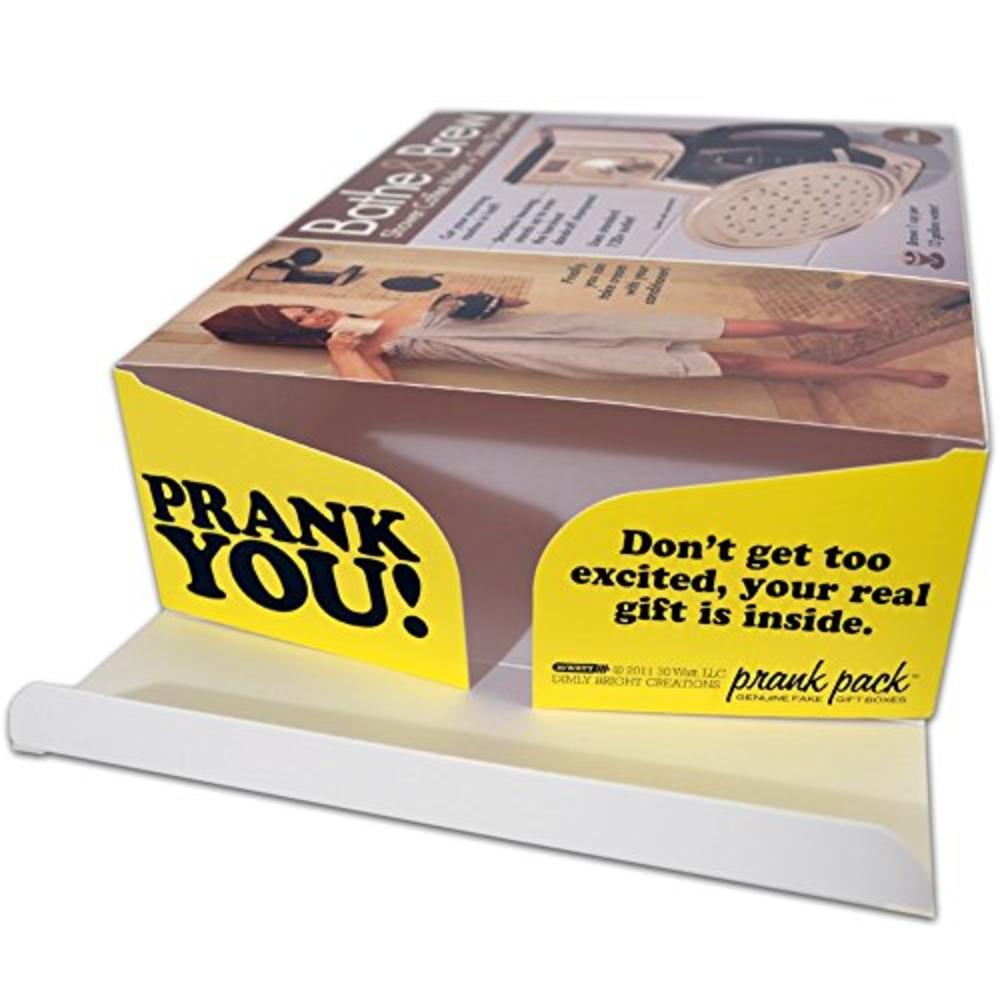 Prank Pack, Bathe & Brew Prank Gift Box, Wrap Your Real Present in a Funny Authentic Prank-O Gag Present Box | Novelty Gifting B