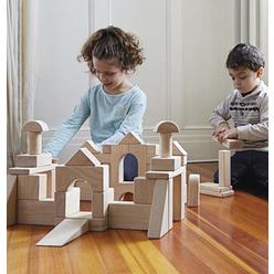 Guidecraft Unit Blocks Set E – 218 Piece Set: Kids Early Learning, Stem Building, Educational Toy