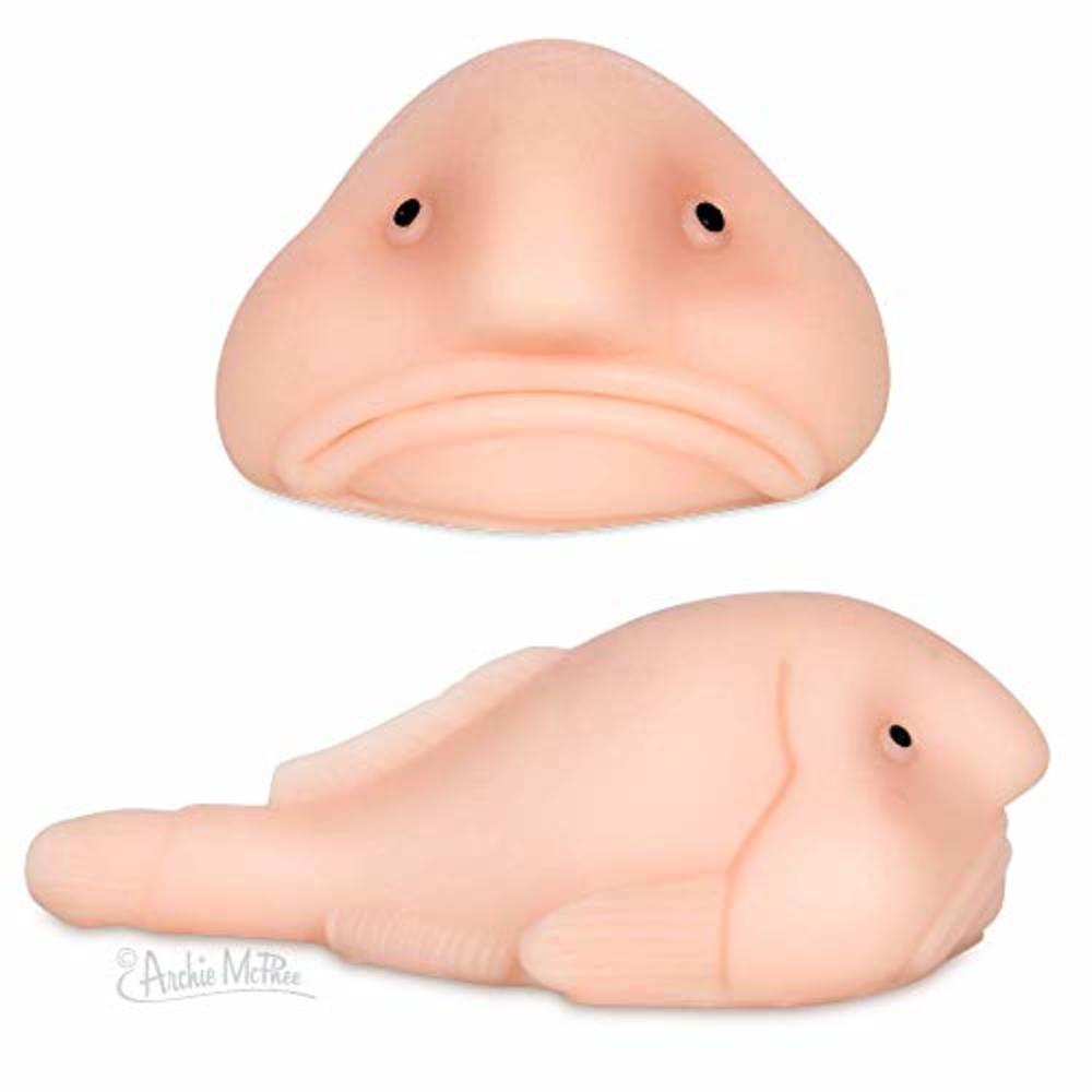 Archie McPhee Accoutrements Sunny The Blobfish - Novelty Toy- Squishy Toy