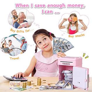 MAGIBX Piggy Bank Toys for 6 7 8 9 10 11 Year Old Girl Gifts, Money
