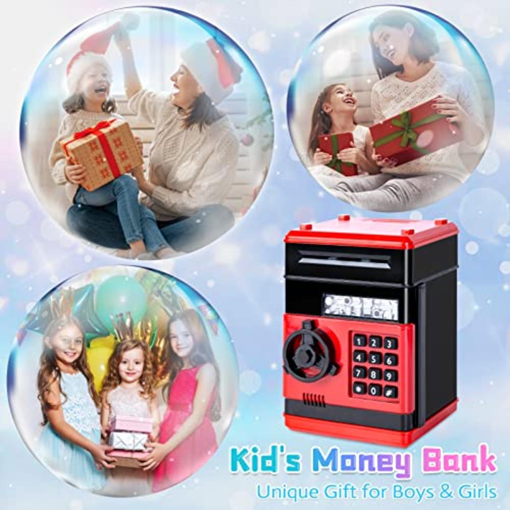 Refasy Children Toy for 5-7 Year Old Girls,Piggy Banks Toy for 8-16 Year Old Girls Boys Birthday Gifts Toy Gifts for Kids Coin A