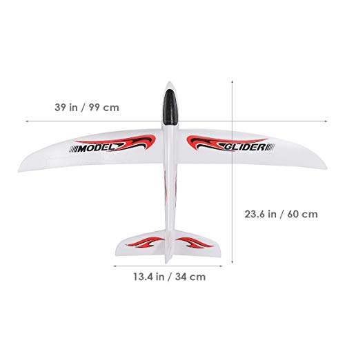 Tomaibaby 1PC Foam Glider Airplane, 39 inch Large Throwing Glider Planes Lightweight Outdoor Flying Glider Airplane Toys for Gir