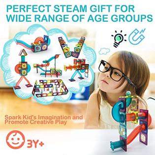 LTKFFFdp Magnetic Building Blocks Toys for Kids Ages 4-8-12 with