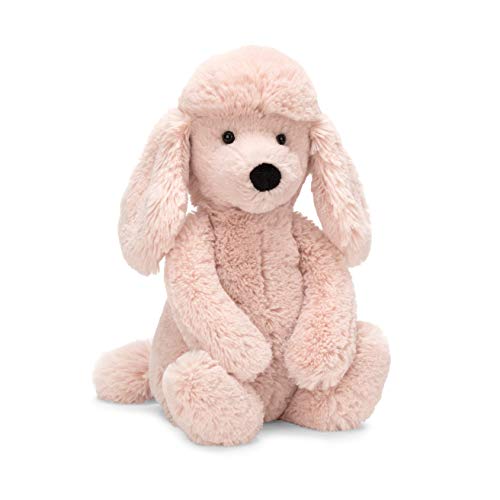 Jellycat Bashful Blush Poodle Stuffed Animal, Medium, 12 inches