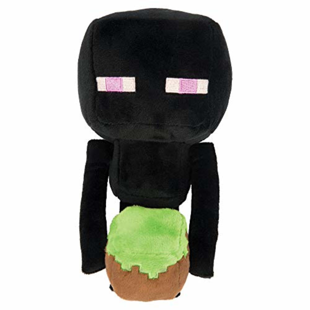 JINX Minecraft Happy Explorer Enderman Plush Stuffed Toy, Black, 7
