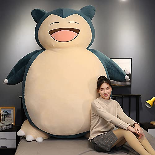 HCSXMY Snorlax Bean Bag Chair Cover - Unstuffed Snorlax Plush Toy with  Zipper for Girlfriend Birthday Gift (