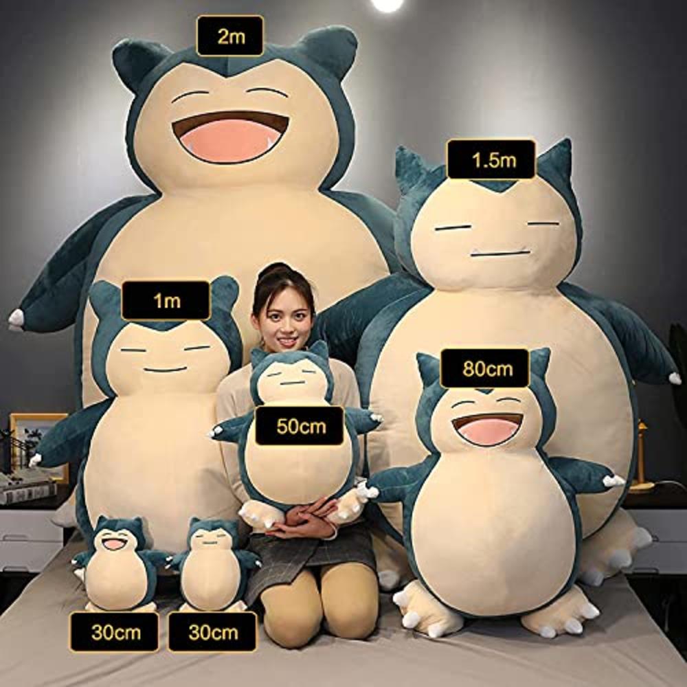 HCSXMY Snorlax Bean Bag Chair Cover - Unstuffed Snorlax Plush Toy with  Zipper for Girlfriend Birthday Gift (