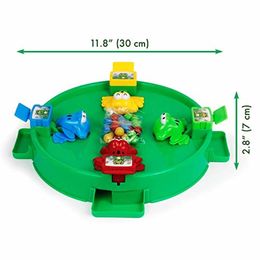Bambiya Hungry Frogs Family Board Game – Intense Game of Quick Reflexes – Classic Board Games Fun, Includes All Pieces Needed to