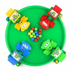 Bambiya Hungry Frogs Family Board Game ? Intense Game of Quick Reflexes ? Classic Board Games Fun, Includes All Pieces Needed to