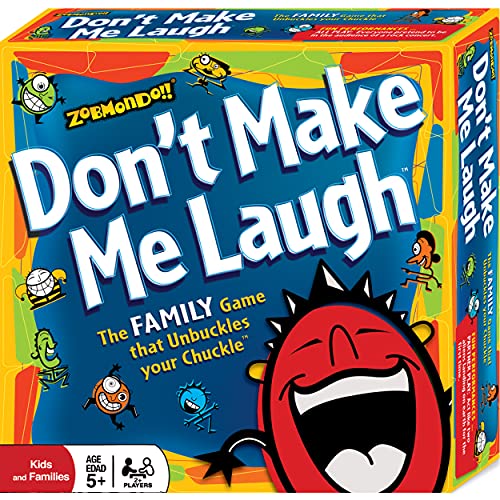 Zobmondo!! Dont Make Me Laugh! Silly Charades Party Game, Hilarious Fun for Families and Kids, Award-Winning Kids’ Game