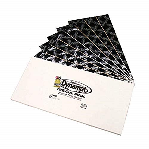 Dynamat 10465 24" x 48" x 0.067" Thick Self-Adhesive Sound Deadener with Xtreme Mega Pack, (Set of 9)