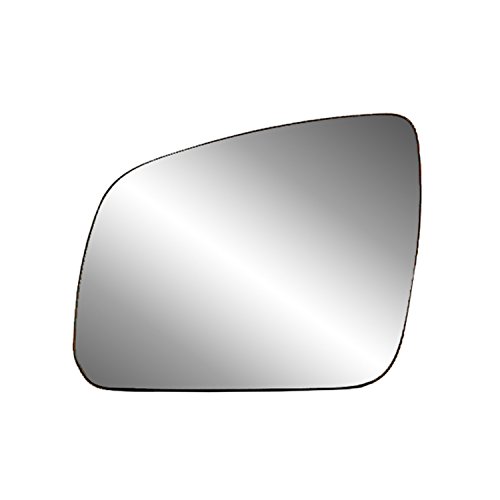 Fit System Driver Side Heated Mirror Glass w/ backing plate, Mercedes C-class C300, C-class C350, C-class C63, 5 3/ 8" x 6 7/ 8" x 8 1/ 8" 