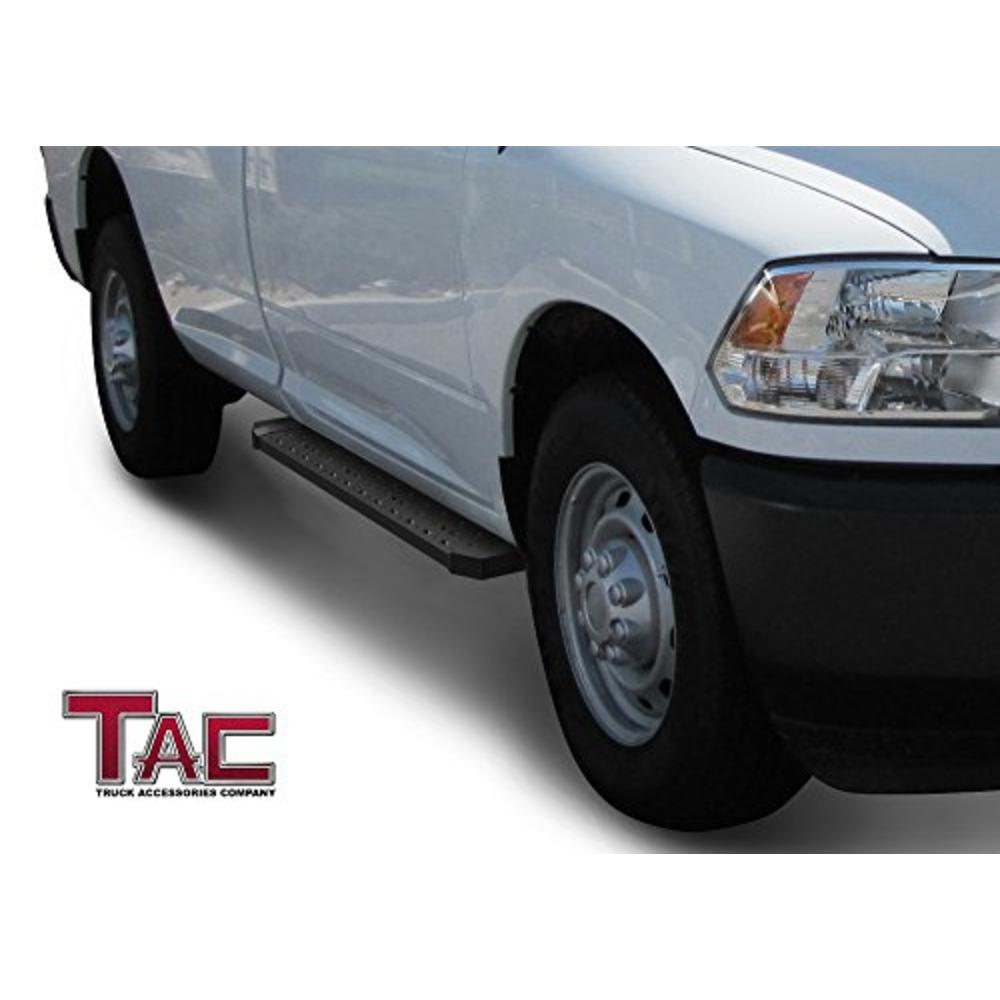 TAC TRUCK ACCESSORIE TAC 6.5?Running Boards Fit 2009-2018 Dodge RAM 1500 | 2019-2023 RAM 1500 Classic | 2010-2022 RAM 2500/3500 Regular Cab Truck Pic