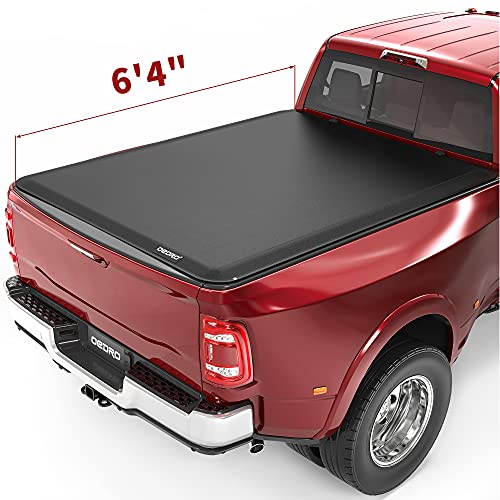 oEdRo Soft Roll Up Truck Bed Tonneau Cover Compatible with 2002-2022 Dodge Ram 1500 Classic Only, 2003-2022 2500 3500, Fleetside