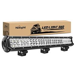 Nilight - 60007C-A 25" 162W Led Light Bar Flood Spot Combo Waterproof Driving Lights Off Road Lights for SUV UTE Truck ATV UTV ,