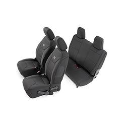 Rough Country Neoprene Seat Covers (fits) 2013-2018 Jeep Wrangler JK | 2DR | 1st/2nd Row | Water Resistant | 91007