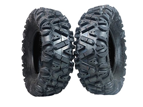 MASSFX Two 26x9-12 KT MASSFX big TIRE SET for ATV TIRES SIX PLY 26" horn Front