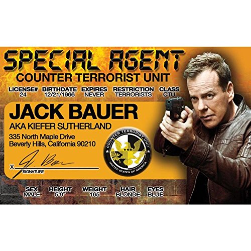 Signs 4 Fun Nidjb Jack Bauers Drivers License
