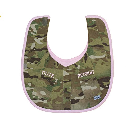 Trooper Clothing Multi CAM Infant Girls Recruit BIB (Multicam/Pink) (Infant ONE Size)