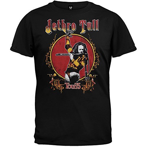 Old Glory Mens Jethro Tull 75 Tour Vintage T-shirt S