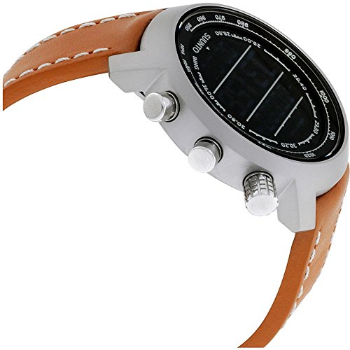 overschot Armoedig Belichamen Suunto Elementum Terra Negative Digital Display Quartz Watch, Brown Leather  Band, 51.5mm Case