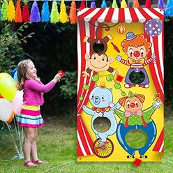 Blulu Carnival Toss Games with 3 Bean Bag, Fun Carnival Game for Kids and Adults in Carnival Party Activities, Great Carnival Decorati
