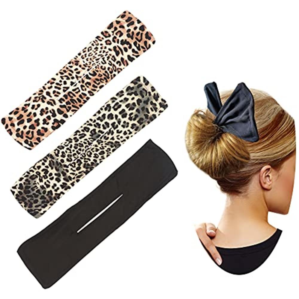  Hair Accessories for Women,Leopard Style Hair Bun Maker, French  Twist Hair TooL For Fashion Hairstyle, Deft Bun Maker For Hair 3