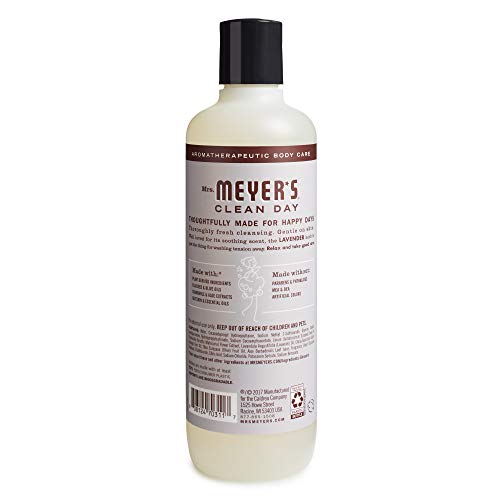 Mrs. Meyers Clean Day Moisturizing Body Wash for Women and Men, Cruelty Free and Biodegradable Shower Gel Formula Made with Esse