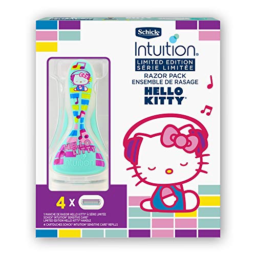 Intuition Schick Intuition Limited Edition Hello Kitty Sensitive Skin Razor for Women with 1 Razor and 4 Refills