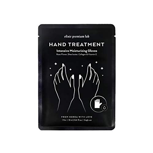 Elixir Premium Lab KOREAN Moisturizing Gloves Hand Mask - Premium Collagen Treatment Gloves for Hydrating Hands and Nails - Spa with Shea Butter ? 