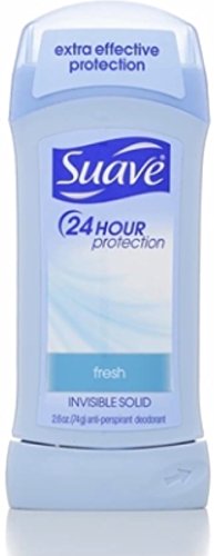 Suave 24 Hour Protection Anti-Perspirant Deodorant Invisible Solid Fresh 2.6 Oz
