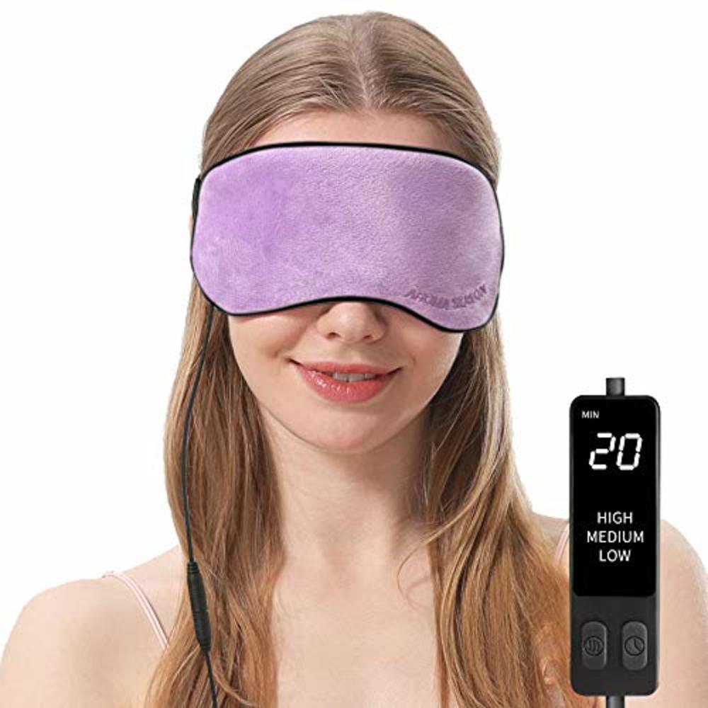 Aroma Season Heated Eye Mask, USB Steam Warm Compress for Puffy Eyes, Warm Therapeutic Treatment for Dry Eye, Chalazion, Blepharitis, Stye (V