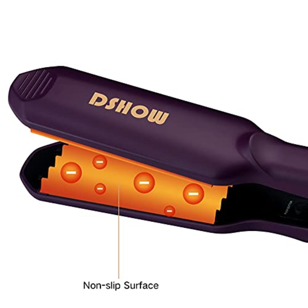 DSHOW Crimping Iron Hair Crimper for Hair DSHOW Hair Waver Volumizing Crimper with Titanium Ceramic Plates Styling Tools for Women Gir